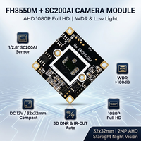 Module de caméra PCBA 32x32mm 2MP AHD 1080P SC200AI FH8550M Vision Nocturne Starlight Garantie 1 An pour Rétroviseur de Streaming