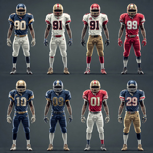 Conjuntos de Camiseta y Pantalones Americanos para Hombre y Mujer, Entrenamiento de Fútbol Americano, Camiseta Unisex - Product Image 6