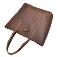 Bolso Tote de Cuero Genuino de Alta Calidad para Mujer, Hecho a Mano, Gran Capacidad, para Trabajo, Viajes, Invierno, Primavera, Verano, Otoño, Estilo Vintage