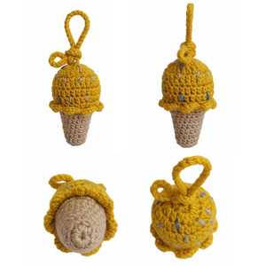 Crochet Ice Cream Keychain DIY <b>Bag</b> Accessory <b>Charm</b> - Product Image 5