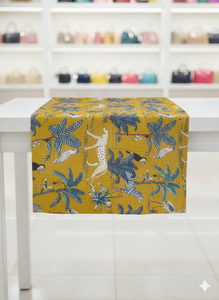 Tissu en coton imprimé animal 100% jaune Le Souvenirs, respirant, pour la décoration intérieure et les vêtements, cadeau personnalisé pour rideaux et sacs - Product Image 3