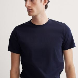 เสื้อยืดผู้ชายผ้าฝ้ายทรงหลวมสีพื้นสไตล์อินเทรนด์เสื้อยืดหลวมฟิตเนสสีพื้นสำหรับฤดูร้อน - Product Image 6