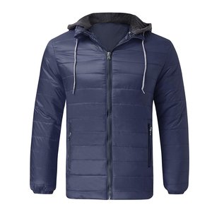 Nouvelle mode d'automne à la mode col montant en toile hommes veste bouffante conception de bulle personnalisée veste d'hiver - Product Image 5