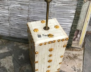 Lámpara de Mesa de Diseño Moderno Premium con Incrustaciones de Hueso, LED E26 AC, Ecológica, Hecha a Mano, para Sala de Estar, Dormitorio y Decoración de Hotel, Tradebyd - Product Image 2