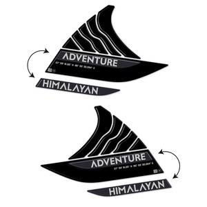 Adesivi Laterali 3D Personalizzati per Serbatoio Royal Enfield Himalayan 450, Logo Impermeabile - Product Image 2