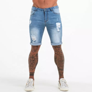 กางเกงยีนส์ขาสั้นสำหรับผู้ชายกางเกงวิ่งขายาวสำหรับผู้ชายใหม่ฤดูร้อนออกแบบได้ตามต้องการ - Product Image 2