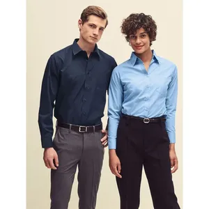 <b>Long</b> <b>Sleeve</b> Poplin <b>Shirt</b> for Corporate Merchandising Promotional <b>Polo</b> <b>Shirts</b> - Product Image 4