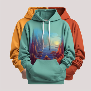 Sudadera con capucha lavada con logotipo personalizado para hombre, 100% algodón, de gran tamaño, con hombros caídos, dobladillo crudo, sudadera recortada, ropa de calle, sudaderas con capucha para hombre - Product Image 4