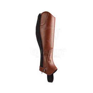Chaps d'équitation en cuir personnalisables élégants et fonctionnels pour les cavaliers professionnels Chaps d'équitation - Product Image 2