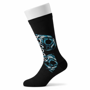 Calcetines Deportivos de Punto con Estampado Digital, Material de Poliéster y Elastano Suave, Diseño Transpirable y Acolchado, Calcetines Deportivos para Correr y Hacer Ejercicio - Product Image 2