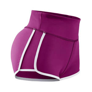 Pantalones cortos de botín para mujer, pantalones cortos ajustados de Color sólido a la moda, pantalones cortos transpirables de cintura alta básicos informales - Product Image 2