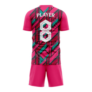 ชุดฟุตบอลคอกลมของผู้ชายผ้าโพลีเอสเตอร์แบบ100% เสื้อเจอร์ซี่ลายเรขาคณิตระบายอากาศใส่สบายออกแบบได้ตามต้องการ - Product Image 2