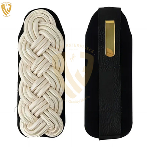 Aiguillette personnalisée de qualité supérieure fil torsadé doré uniforme embouts en laiton cordons d'épaule pour robes finition enduite de logo personnalisé - Product Image 2