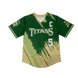 Nueva llegada personalizado sublimación camisetas de béisbol transpirable deporte desgaste conjunto patrón sólido mejor calidad uniformes al por mayor - Product Image 5