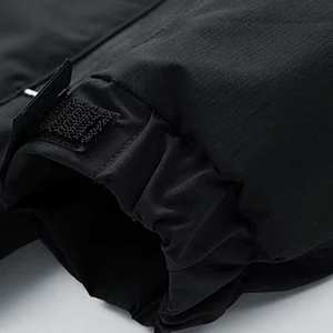 แจ็คเก็ตกลางแจ้งบุนวมมีฮู้ดสำหรับทุกเพศเสื้อโค้ทกันลมไนลอนลำลองระบายอากาศได้ดีย้อมธรรมดาด้านหน้าปรับแต่งได้ขนาดพลัสไซส์ - Product Image 5