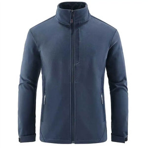 Custom High Street Zipper <b>Fleece</b> Customized Men Softshell <b>Jacket</b> Plus Size <b>Jackets</b> for Men - Product Image 1