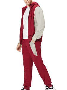 Ensemble de survêtements 2 pièces décontractés à manches longues avec veste et pantalon zippés pour hommes - Product Image 6
