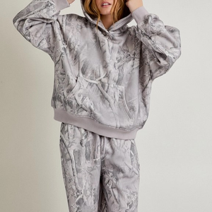 Survêtement décontracté surdimensionné pour femme, manches longues, personnalisé, 2026, 100% polyester, écologique, respirant, saison hivernale - Product Image 3