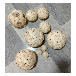 Hermosa Bola de ratán hecha a mano natural para árbol de Navidad y decoración del hogar con Diseño Artesanal de bola de ratán Premium - Product Image 5