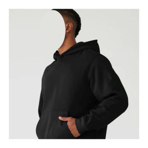 Pull à capuche surdimensionné 100% coton pour hommes, imprimé sur mesure avec logo de la marque brodé, sweat à capuche en polaire d'hiver, toutes les tailles disponibles - Product Image 4