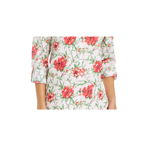 Camicetta Casual da Donna Charter Club con Stampa Floreale, in Popeline Rosa con Bottoni Frontali e Maniche Arrotolabili, Taglia XXL per Primavera/Estate - Product Image 3