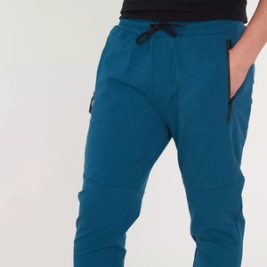 Custom Oem Logo Embroidery <b>Mens</b> High Quality Athletic Workout Casual <b>Stretch</b> Waistband Joggers Paneled Streetstyle Sweatpants - Product Image 3