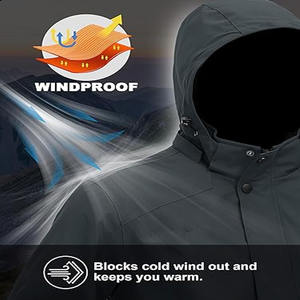 Chubasquero para hombre de talla grande, poliéster suave, impermeable, Capucha con cuello levantado, elegante moda callejera hecha por Dress Sports - Product Image 4