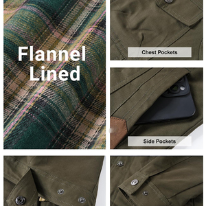 Covered Button Newly Arrived Cotton Breathable <b>Long</b> Sleeves Canvas <b>Men's</b> <b>Jackets</b> <b>Man</b> <b>Jackets</b> <b>Jacket</b> for <b>man</b> - Product Image 6