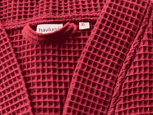 Peignoir en coton gaufré 100% personnalisable, taille 2XL, 610 g, produits en gros avec logo personnalisé, tailles et couleurs disponibles - Product Image 2