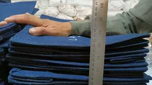 กระเป๋าผ้าปอกระเจาของผู้หญิงพร้อมสายโซ่ปักลายผ้าฝ้ายซับน้ำและปิดซิป - Product Image 5