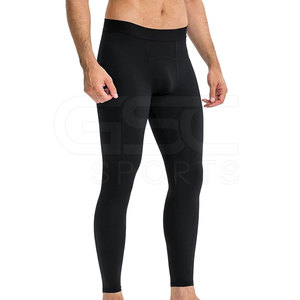 Venta al por mayor Hombres Fitness Leggings Cintura Elástica Leggings Deporte Correr Yoga Leggings Para Hombres Tallas Grandes - Product Image 2
