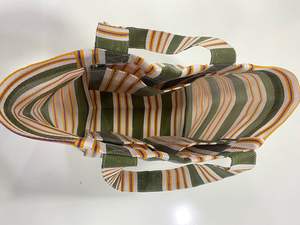 Eco-Friendly Reusable <b>Nylon</b> Beach <b>Bags</b> with <b>Zipper</b> Closure Recycled Bottle Pocket and Striped Design Made in India - Product Image 4