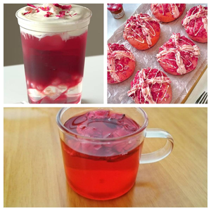 Poudre de pétales de rose rouge 100 % naturelle de qualité alimentaire OEM pour la pâtisserie, la cuisine, le thé et les boissons estivales - Product Image 6