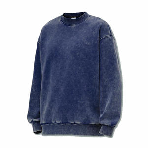 Sudadera con Capucha Gruesa de Algodón de 400 g/m² para Hombre, Cuello Redondo, Lavado al Agua, Estilo Oversize, Marca de Moda Vintage, Colección 2026 - Product Image 1