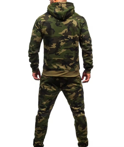 Logo personnalisé survêtements pour hommes survêtements vêtements de sport de gymnastique survêtements d'entraînement jogging ensemble sweat à capuche et pantalon deux pièces - Product Image 5