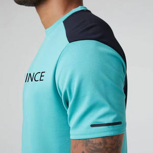 Nouveaux vêtements de sport pour hommes Sports de sport Survêtement de plein air Ensemble 2 pièces avec haut à manches courtes et short pour la saison d'automne - Product Image 4