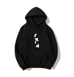 Sudadera con capucha de talla grande antiarrugas de punto de algodón 100% para mujer, sudadera informal de manga larga para estudiantes, parejas frontales - Product Image 5