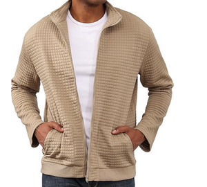 Chaqueta Ligera de Corte Holgado para Hombre, Chaqueta Bomber Informal y Elegante - Product Image 1