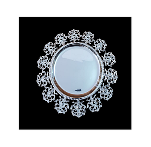 Sous-assiette de présentation de vaisselle, design avantageux, forme ronde, couleur argent, à prix abordable - Product Image 3