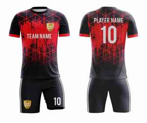 Maillots de football personnalisés 2026 |   Uniformes de football imprimés numériquement OEM |   Tenues respirantes légères à manches courtes et coupe ajustée - Product Image 5