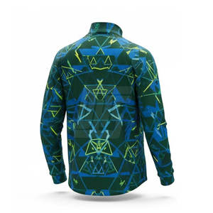 Veste à fermeture éclair sur le côté pour homme, sublimée, respirante, pour la course à pied, le fitness et la salle de sport - Product Image 2