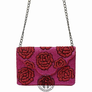 Bolso de mano de moda con cuentas hecho a mano y correa de cadena, monedero único, exportación al por mayor, pedidos a granel personalizados - Product Image 5