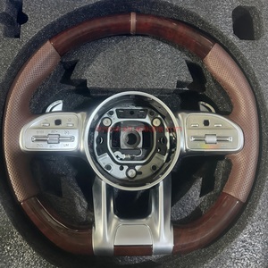 Boutons DOS OLED et poignées complètes en Alcantara <span class=keywords><strong>Volant</strong></span> pour Mercedes <span class=keywords><strong>AMG</strong></span> W205 W212 W213 X217 W217 Classe W221 W222 S63 <span class=keywords><strong>CLA</strong></span> GLE - Product Image 2