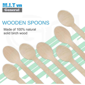 Cuillère jetable en bois de bouleau écologique | Couverts en bois biodégradables - Product Image 1