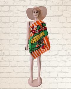 100% algodón Sexy moda estampado Toallas de playa suave absorbente colección de lujo para verano turco Tropical estilo moderno Bata - Product Image 1