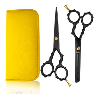 7 pouces japonais en acier gaucher coiffure lame droite salon de coiffure ciseaux de coupe de cheveux - Product Image 2