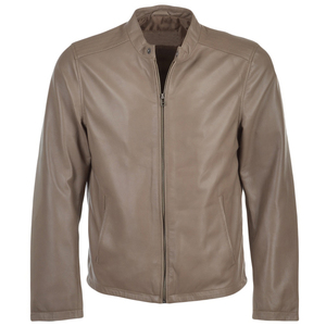 Chaqueta de Cuero Negra para Motociclista, de Alta Calidad, al por Mayor, Personalizada con Logotipo Frontal, para Hombre, Invierno 2025 - Product Image 1