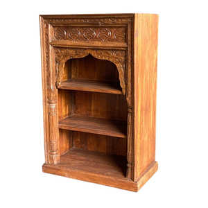Traditional WOODEN BOOKSHELF <b>Vintage</b> Bookshelf handcrafted elegance living room Mix & Match Decor - MOQ 1 Container Only - Product Image 6