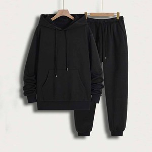 Unique Style Trending Fashion Custom Embroidery Logo Sportswear Hot Selling Plain Pullover Winter Men's Training Tracksuit Sets - Product Image 1