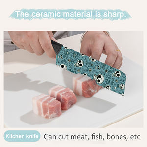 En stock Ensemble de couteaux de chef professionnels de qualité supérieure 9 pièces Lames en céramique de haute qualité Manche en plastique Durable Cadeau Noël 2026 - Product Image 6